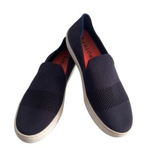 Rothy’s 9 Maritime Lattice Stitch Navy Sneakers